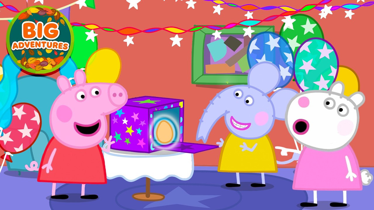 Peppa Pig Goes to Emily Elephant Birthday Party! 🥳 Magic Trick | Full Episodes | 49 Mins