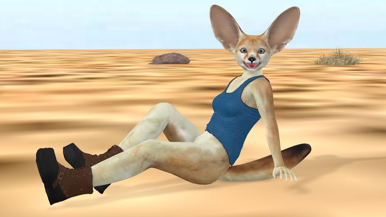 Anthromorphic Fennec Fox Character Animation ( Blender and iClone 7 )