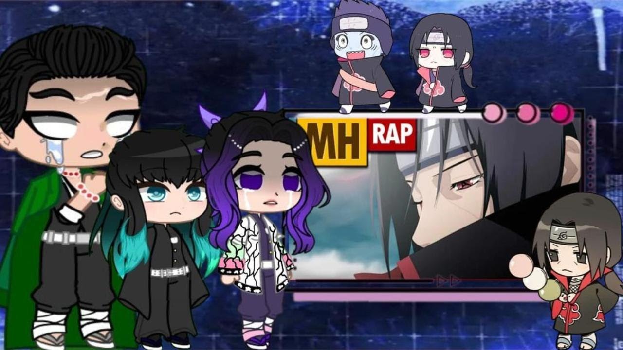 °•Hashiras react rap do itachi {mhrap}  |Contém As|•°
