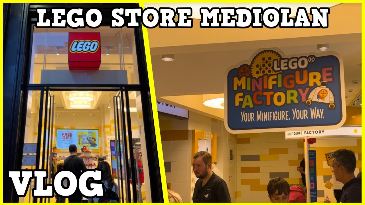 LEGO STORE W MEDIOLANIE 🇮🇹 I FABRYKA MINIFIGUREK | VLOG