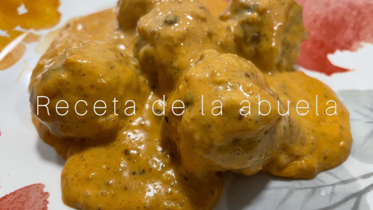 ALBONDIGAS CASERAS EN SALSA DE ALMENDRAS / Receta de la abuela tradicional