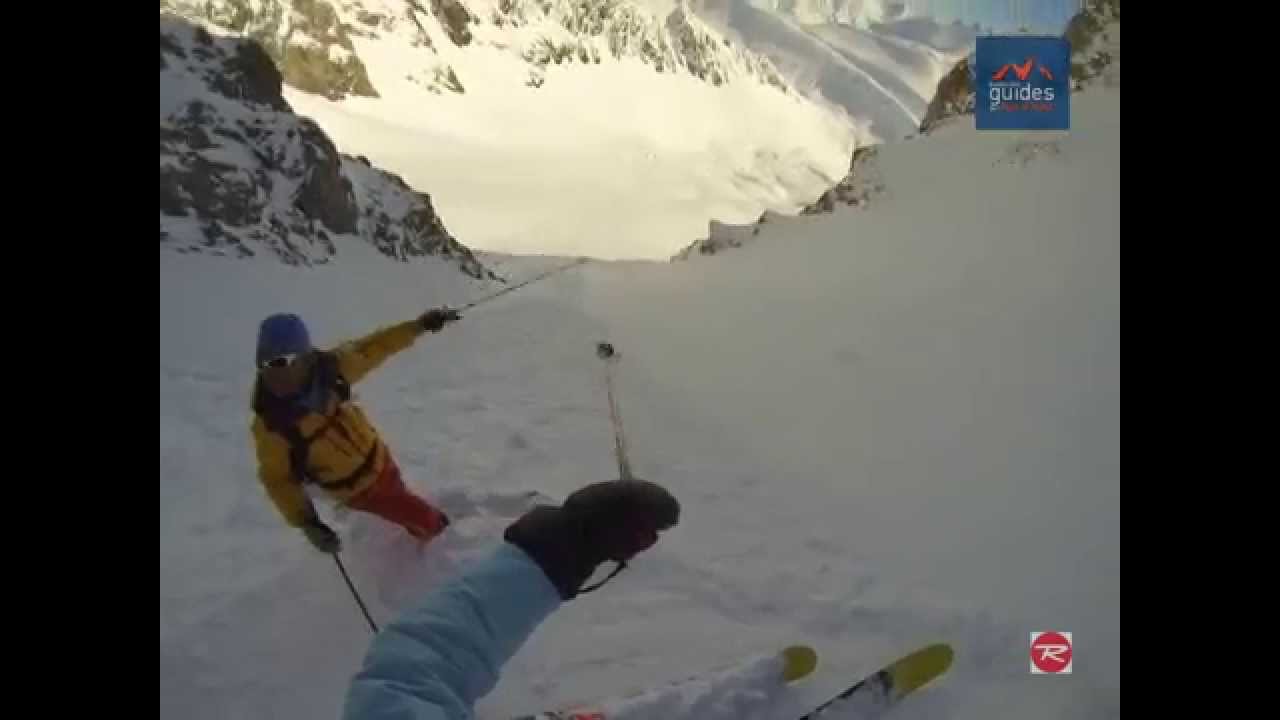 Ski hors piste à l'Alpe d'Huez