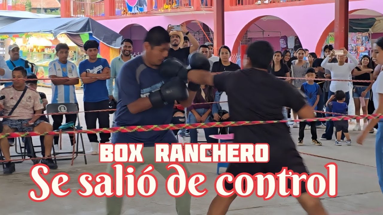 Pelea de Box ranchero se sale de control🫨/ estas carteleras nose arman ni en las Vegas