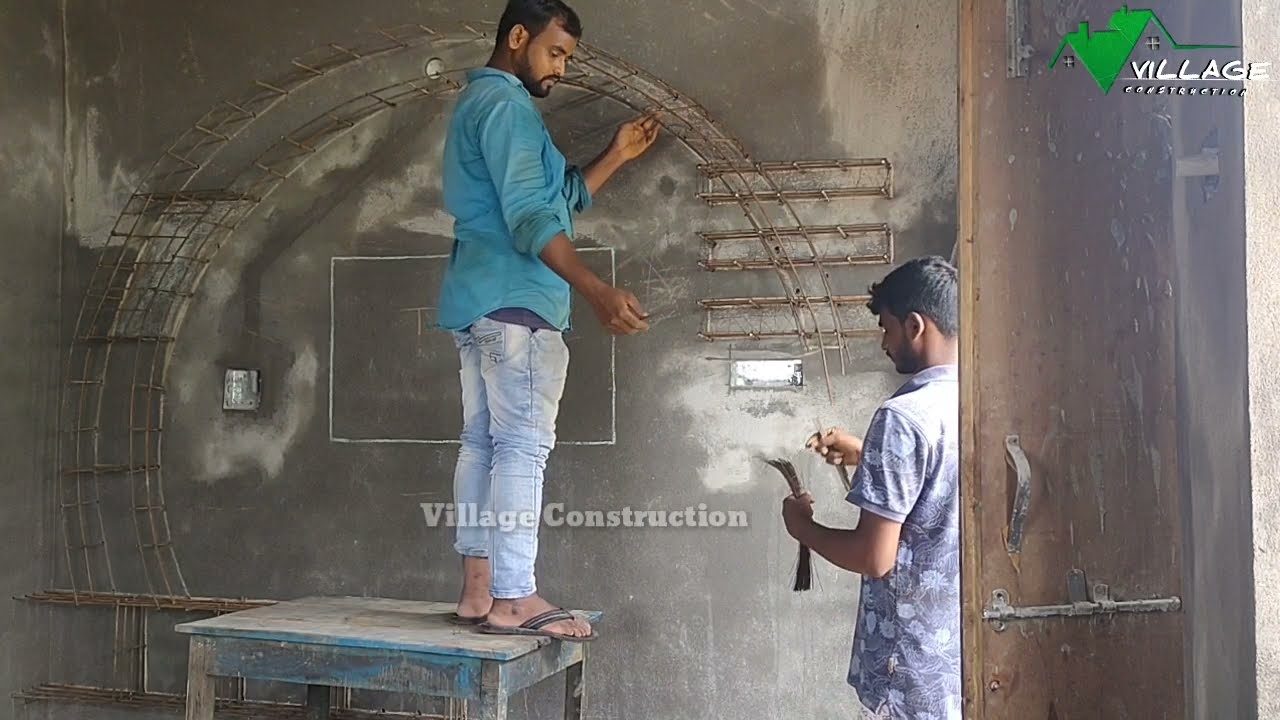 Latest TV unit Design Making Video // TV Unit Design  Video // Village Construction