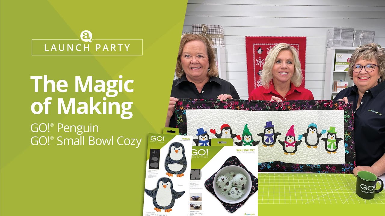 Launch Party: The Magic of Making - Penguin Appliqué and Small Bowl Cozy