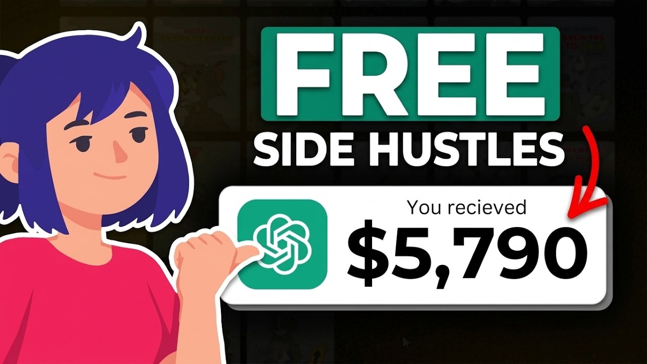 Easy AI Side Hustles to Start If you're BROKE 😭