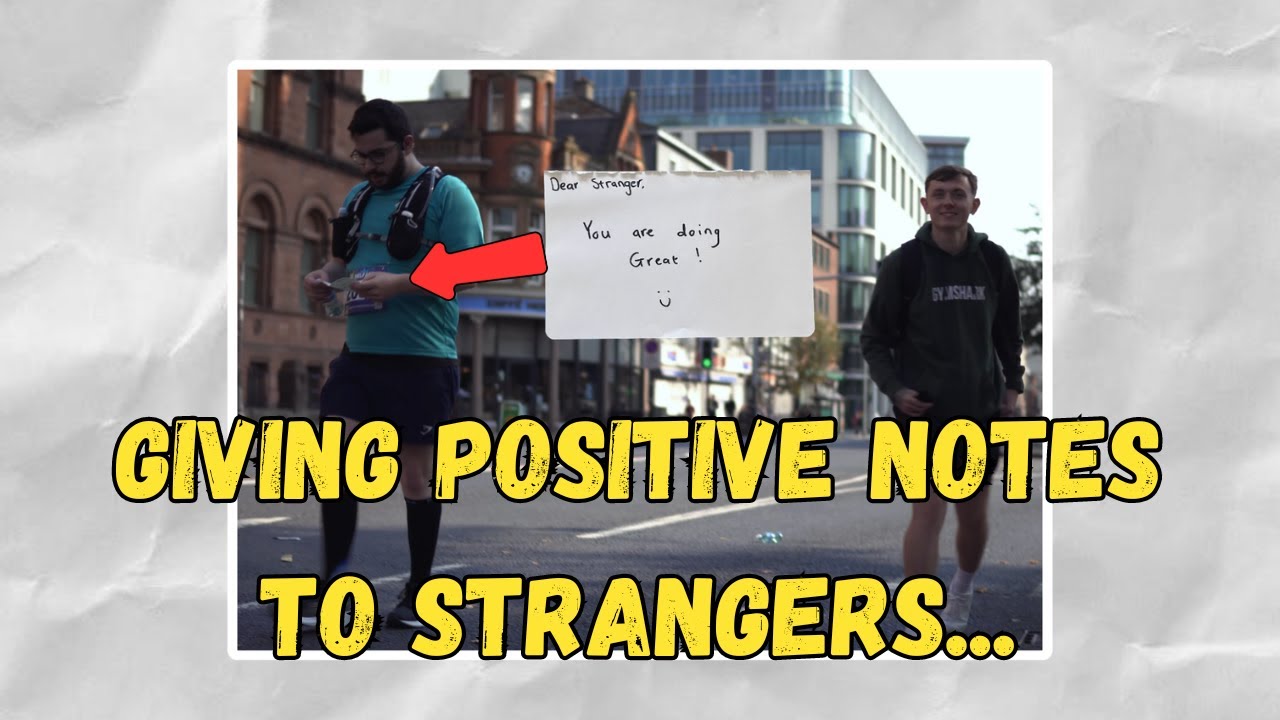 Giving POSITIVE NOTES to strangers !!