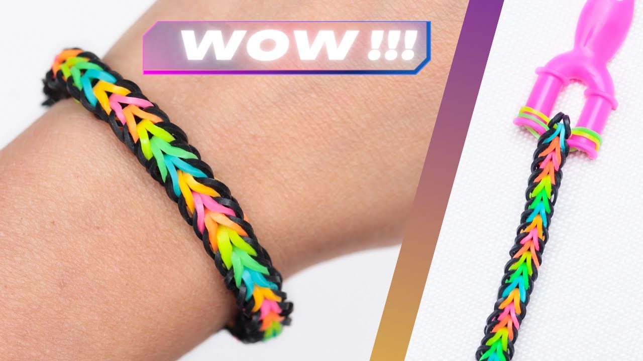Jak Zrobić Modną Bransoletkę z Kolorowych Gumek | Loom Bands
