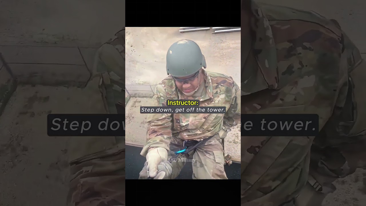 The First Step Is the Hardest | U.S. Army Rappel Tower Training #training