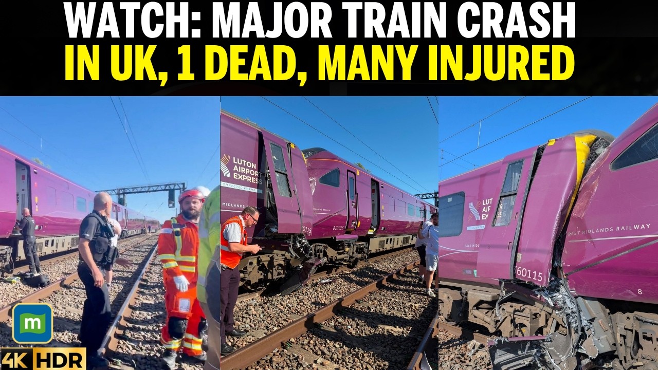 BEDFORD TRAIN CRASH: 2 EAST Midlands Passenger Trains Collide Near Bedford; 1 Dead, 89 Injured