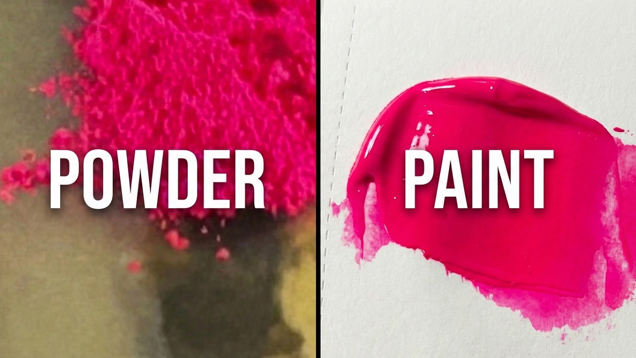 Make Fluorescent Acrylic Paint from Dry Pigments