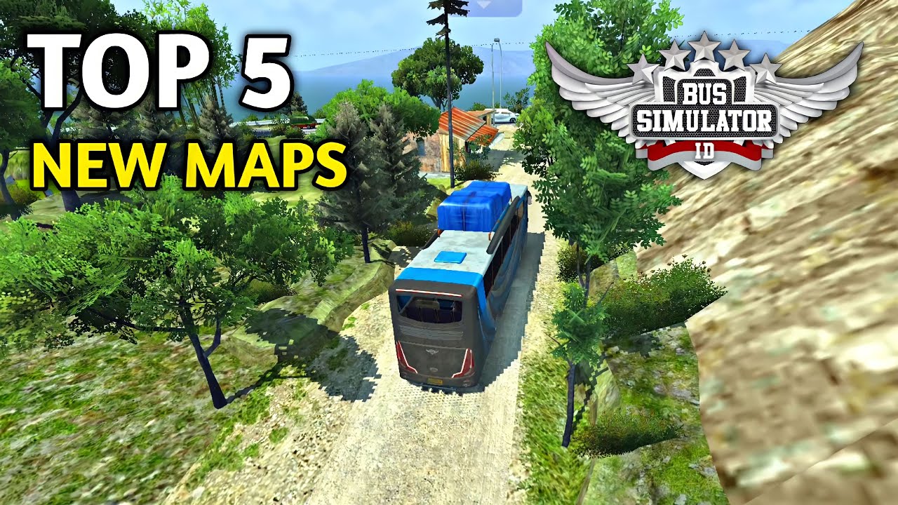🚚TOP 5 New Best Maps in Bus Simulator Indonesia by Maleo New Update 4.0.1🏕 | Bus Gameplay