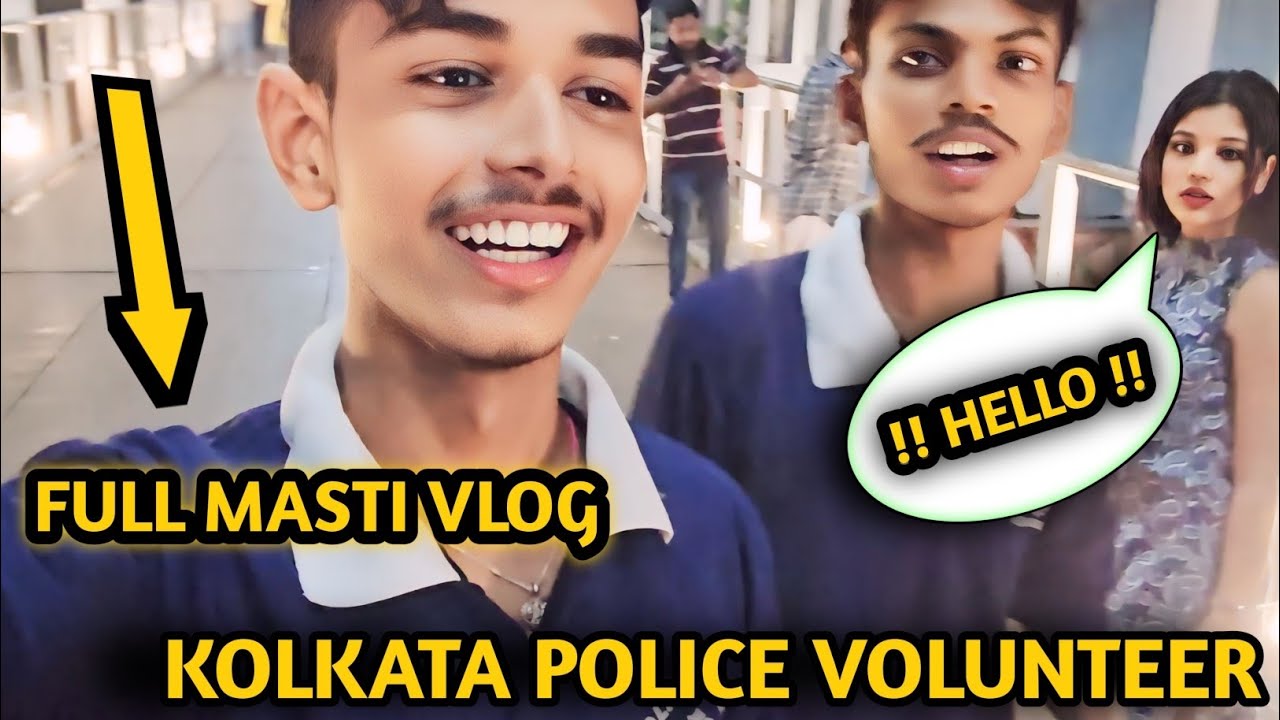 😝 KOLKATA POLICE VOLUNTEER VLOG 🤭 #vlog #itskillersagar #babughat #kolkatapolice #kolkata