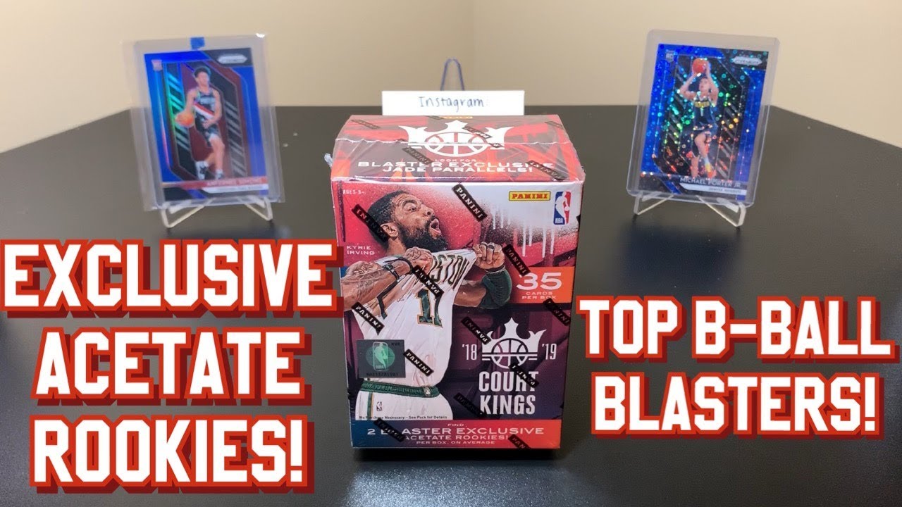2018-19 Panini Court Kings Basketball Retail Blaster Box Break - Exclusive Acetate Rookies!