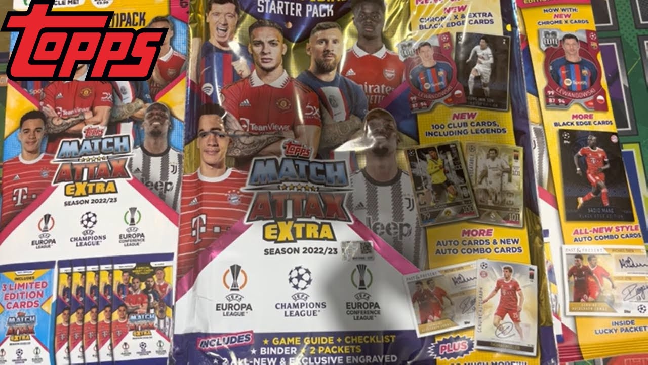 NEW !  Starter Pack & Mega Multipacks Opening - Match Attax Extra 2022/23 by Topps