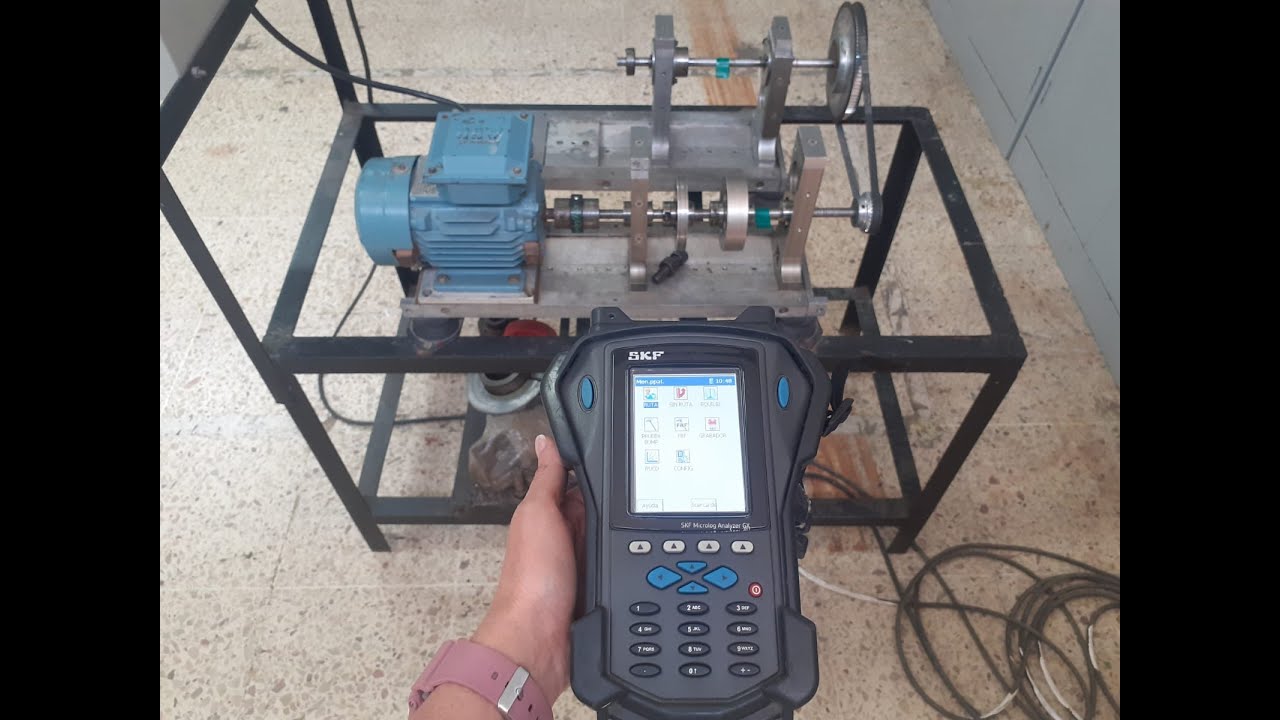 7.1  Medir parámetros : vibración  por desbalance con analizador skf