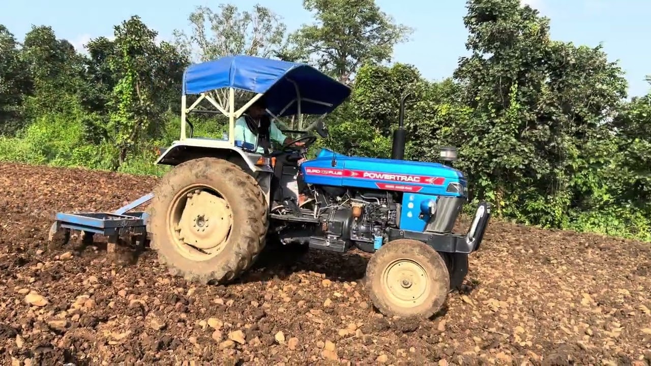 GS - 10 मटर 🫛 बोने की तैयारी 23 सितंबर 2025 || Powertrac euro 42+ || 