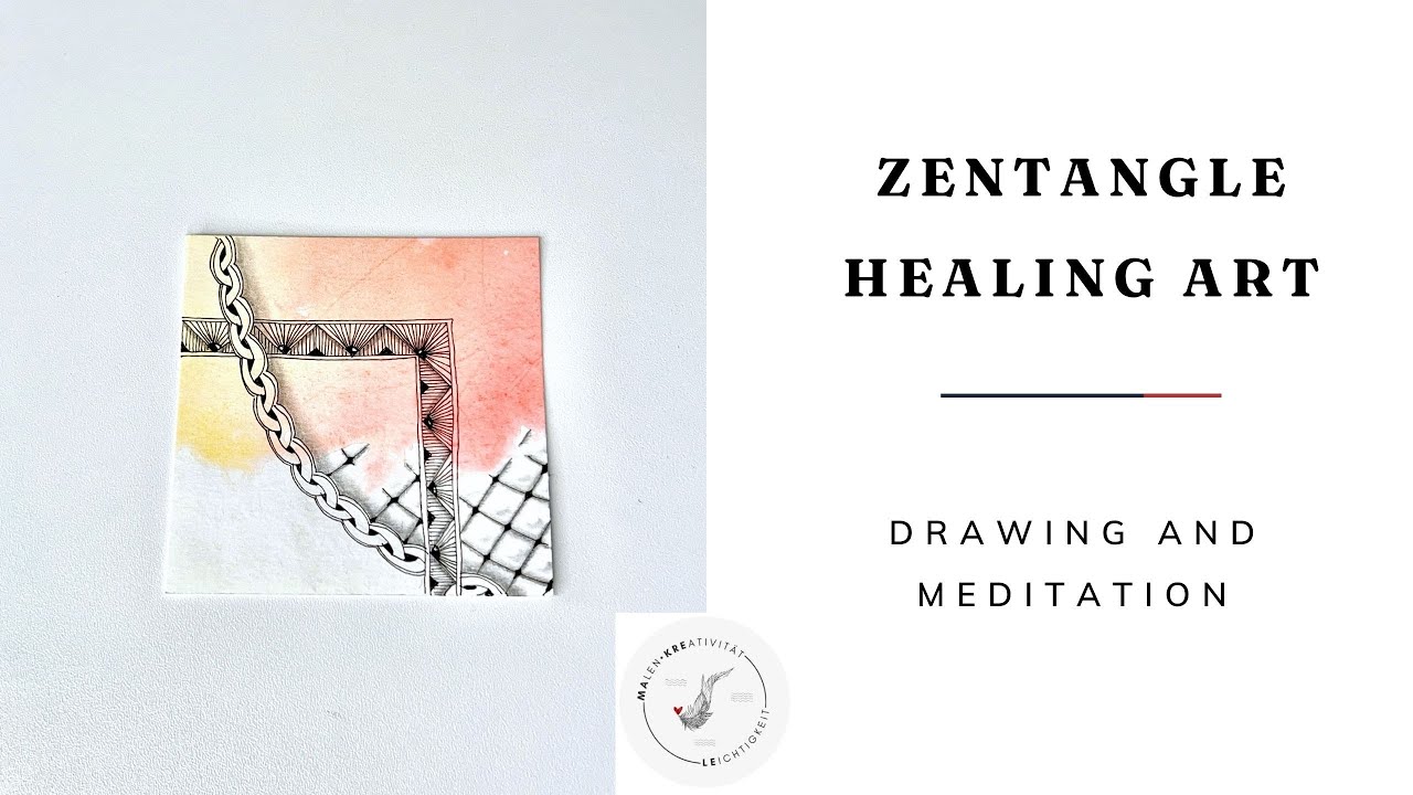 ❤️ Drawing for relaxation || ZENTANGLE || Meditative Kunst