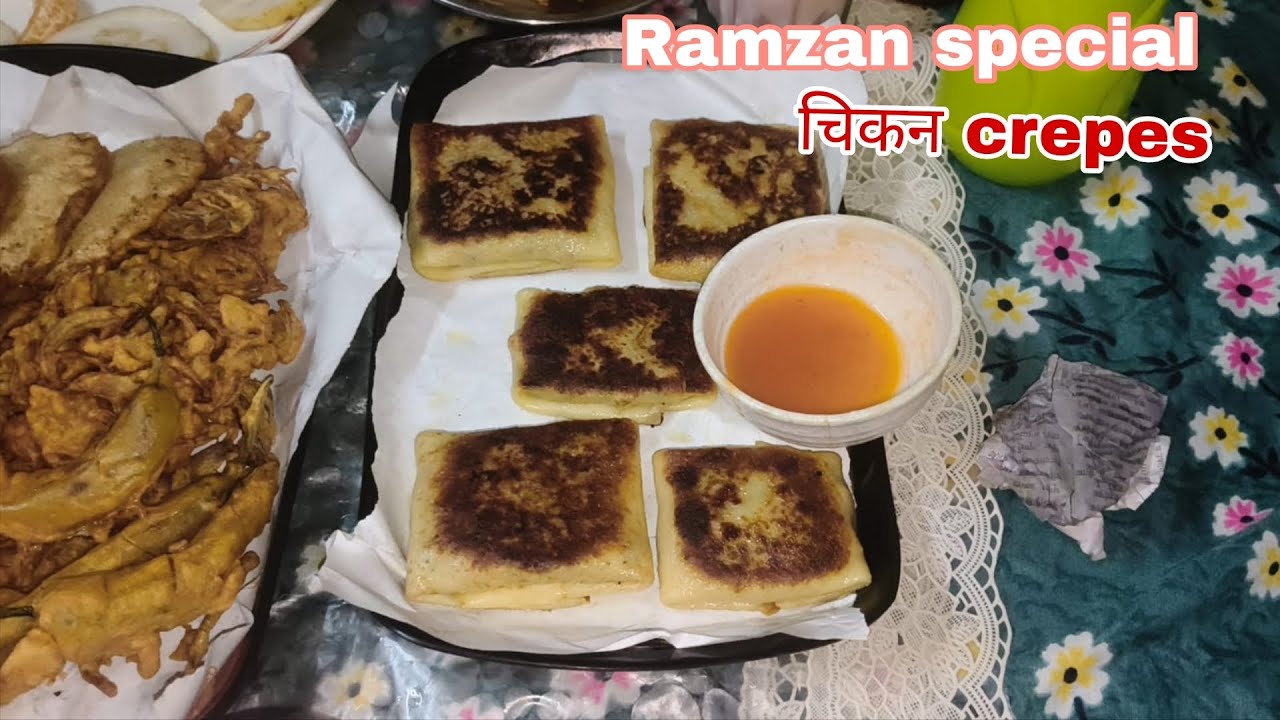 Ramzan special 🌹 chicken tikka crepes) इफ्तार में जरूरबनाएं