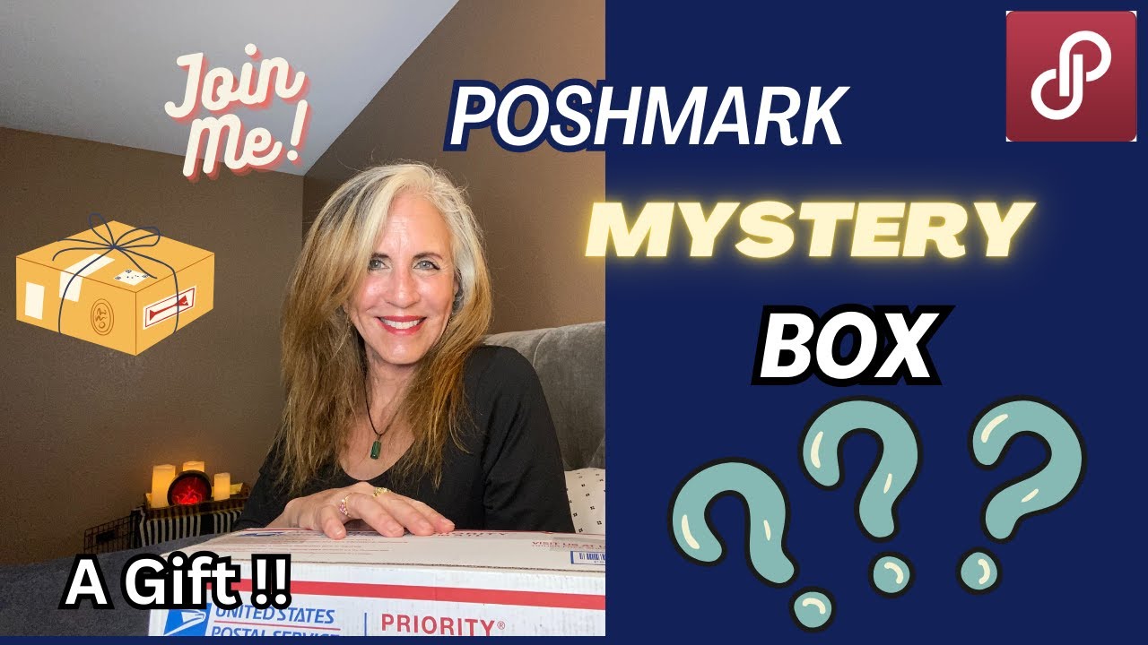 POSHMARK MYSTERY BOX FUN GIFT UNBOXING || MYSTERY BOX OPENING! JOIN ME | PICASSO KAT TREASURES