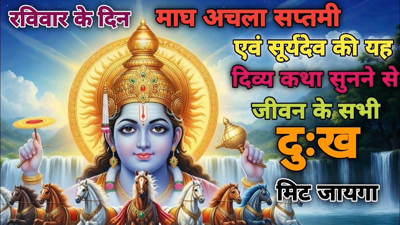रविवार के दिन माघ अचला सप्तमी एवं सूर्य देव की यह दिव्य कथा सुनने से जीवन के दुःख दूर हो जाएगा 