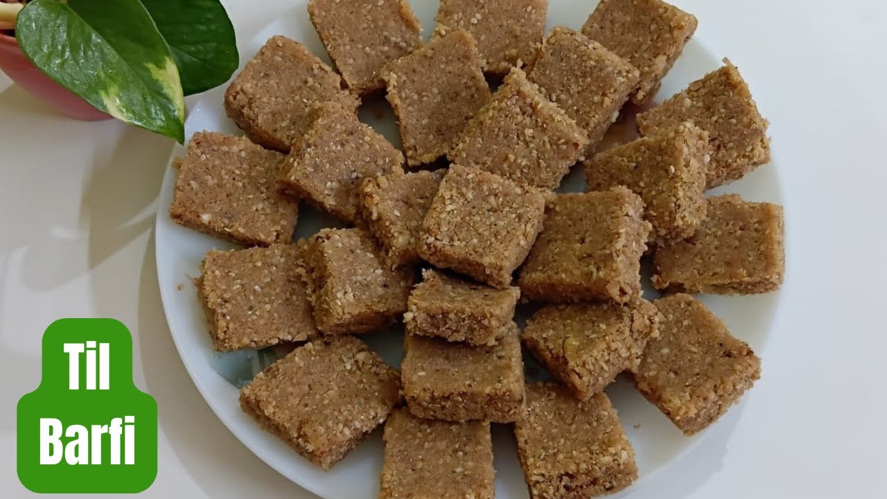 Soft and Tasty Til Barfi/ নৰম আৰু ৰুচিকৰ তিলৰ বৰফী