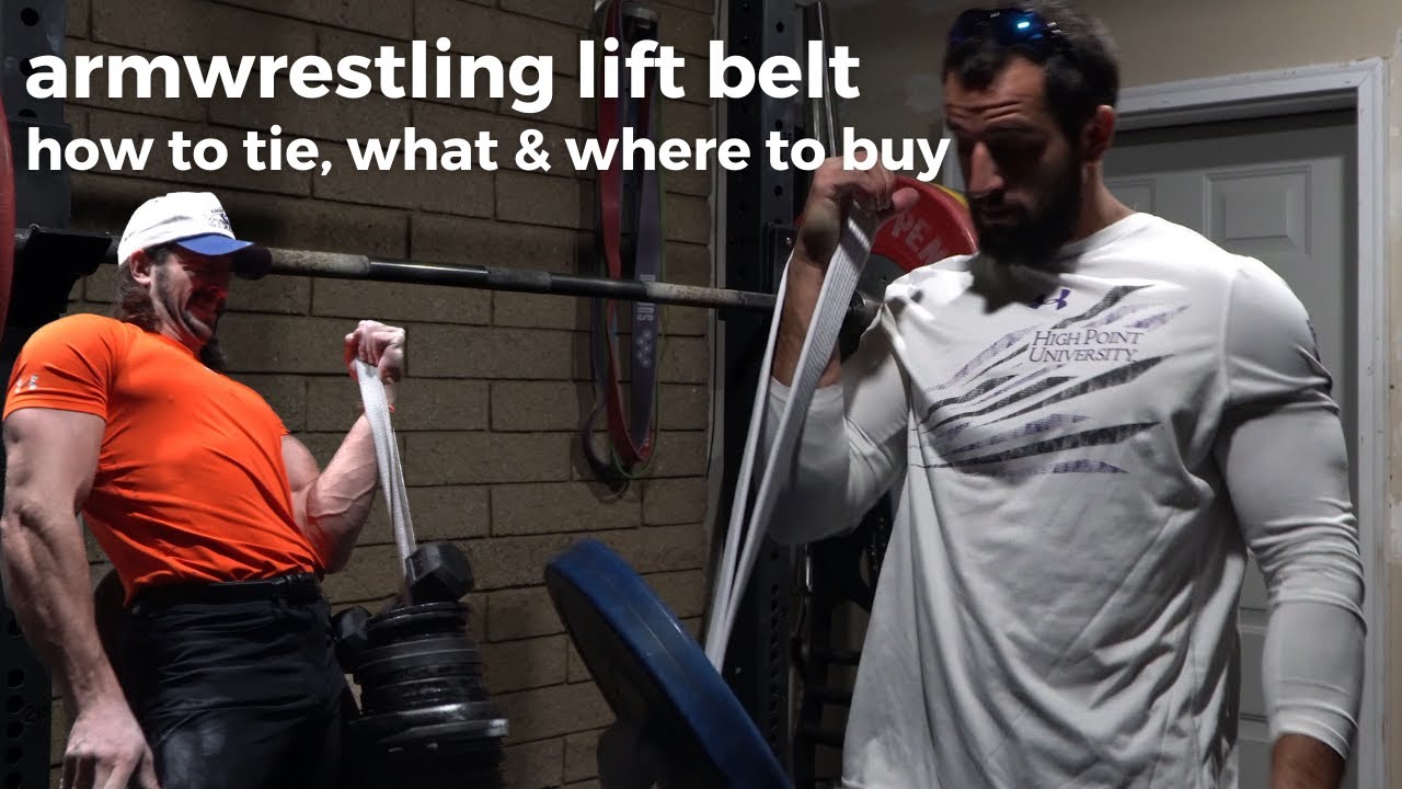 How to tie a BJJ belt for your armwrestling lifts.