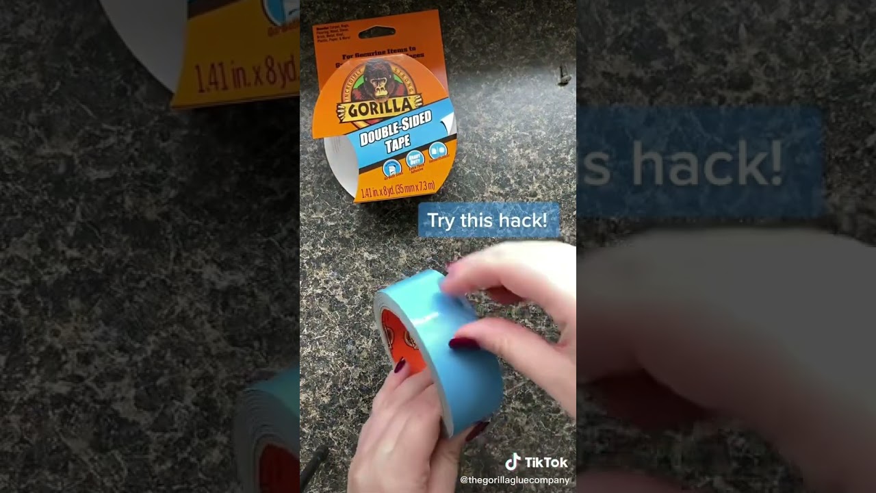 Gorilla Double Sided Tape Liner Removal Hack
