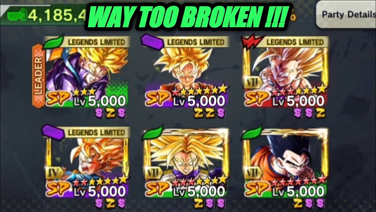 LL SSJ Trunks Showcase On Hybrids Team In Ranked PVP Rating Matches! Dragon Ball Legends