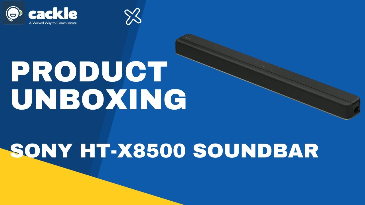 Sony HT X8500 Soundbar Unboxing