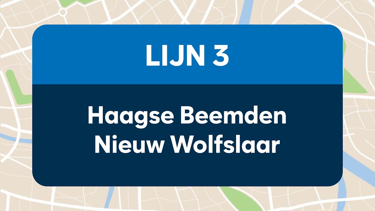 Lijn 3 Haagse Beemden - CS - Nieuw Wolfslaar