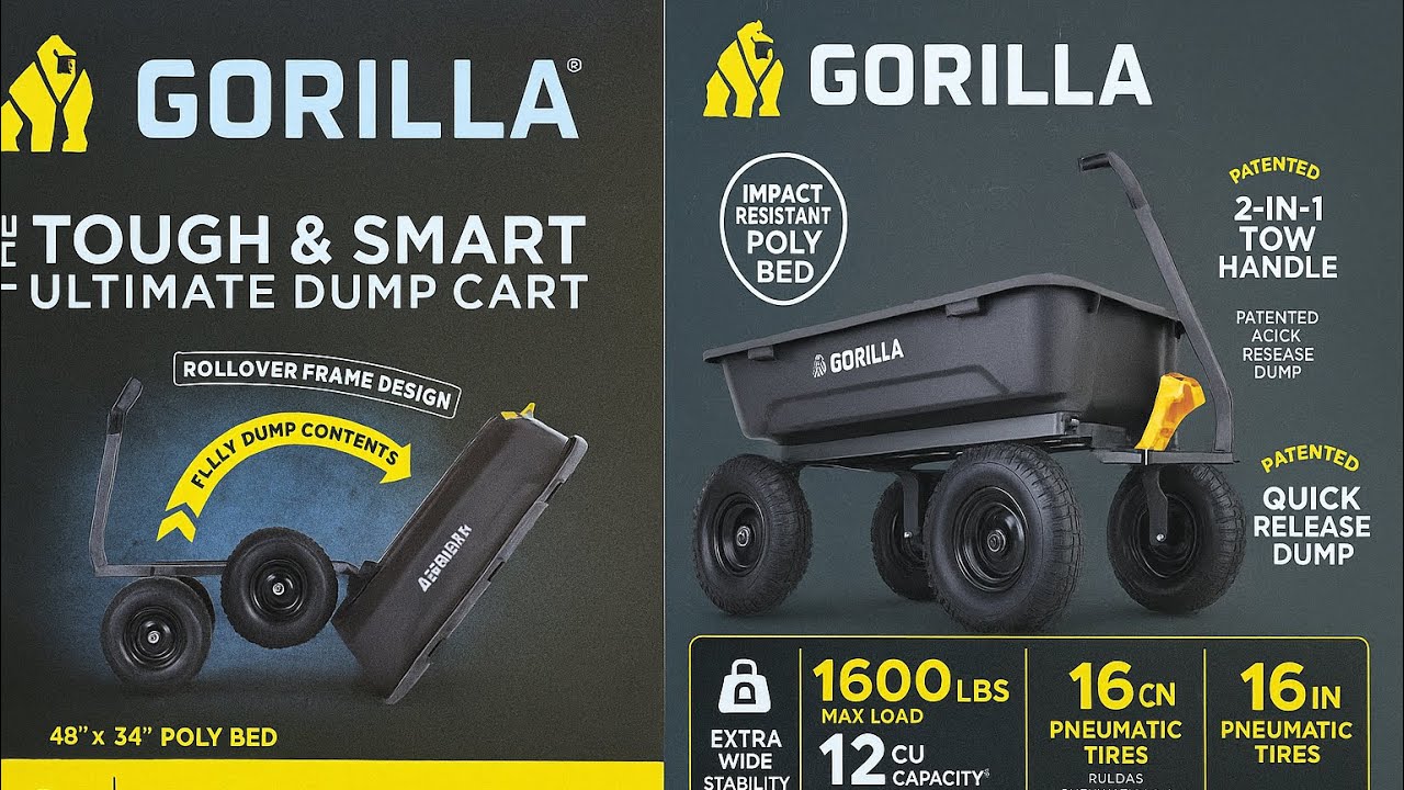 Loaded Down & Trail Tested | Gorilla Dump Cart vs My Backyard