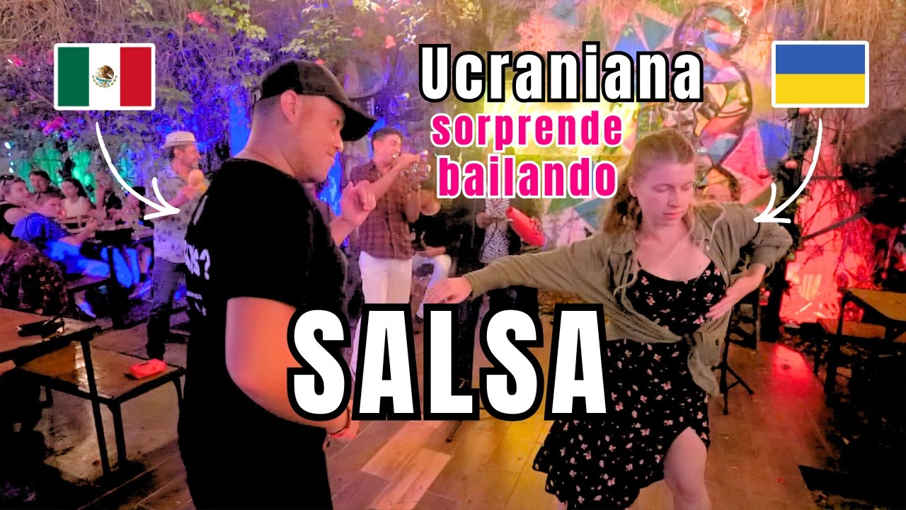 Chica Ucraniana Me Sorprende Bailando Salsa y Son en México #salsera #ucranianas