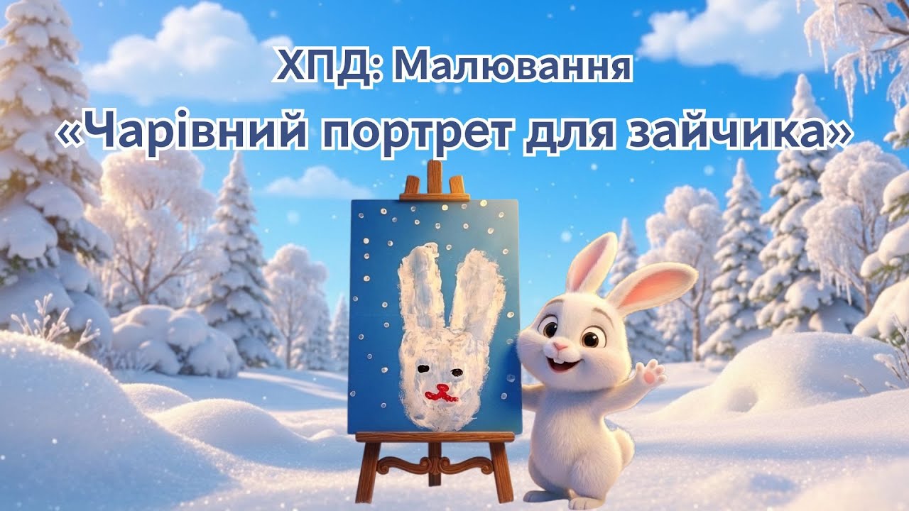 ХПД: Малювання «Чарівний портрет для зайчика»