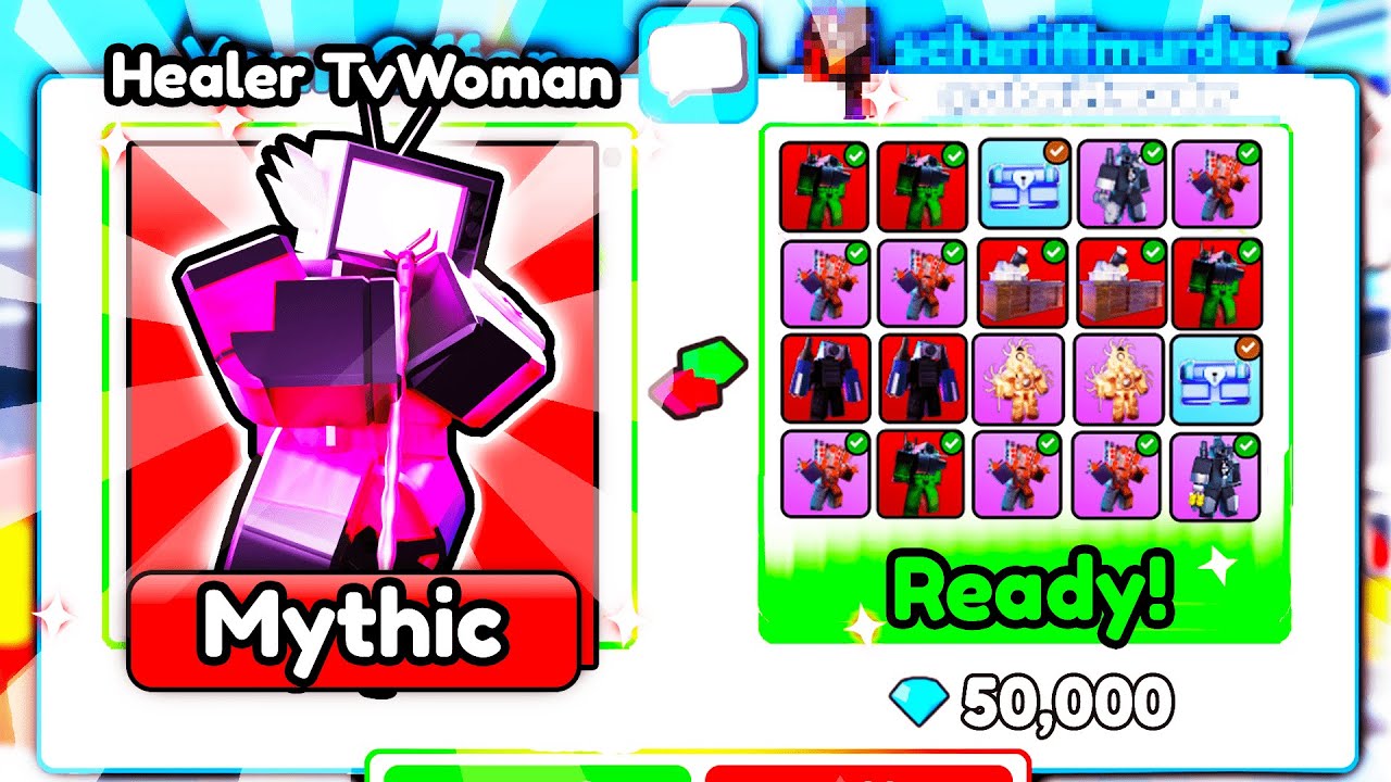 ✨Я Затрейдил НОВОГО МИФИКА HEALER TV WOMAN на ЭТО.. в Toilet Tower Defense | Roblox!