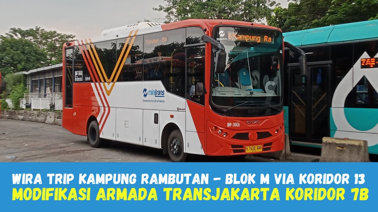 Modifikasi TransJakarta Koridor 7B Kampung Rambutan - Blok M Menjadi Bus Medium Minitrans Izuzu BMP