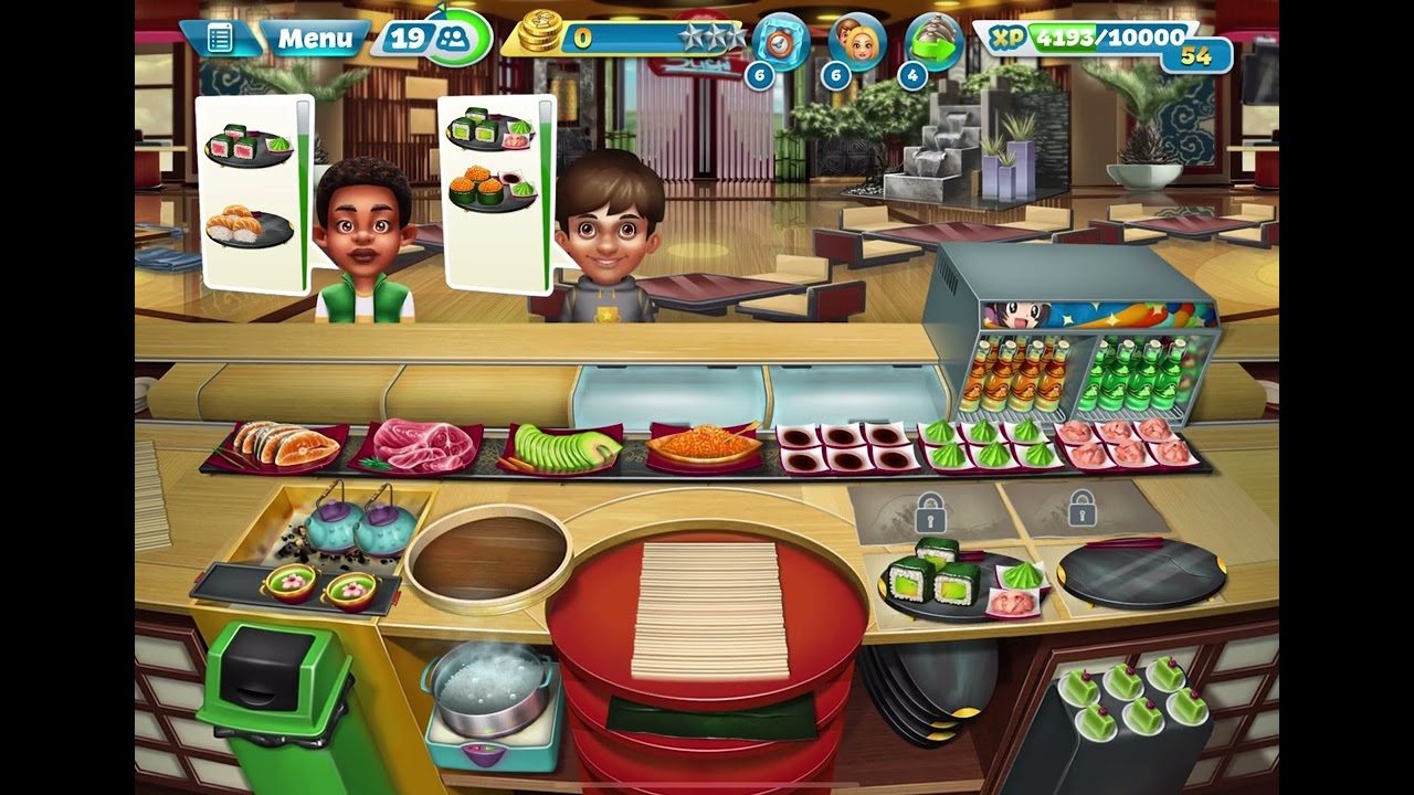 Cooking Fever Sushi Restaurant 🍣 Level 36 - Level 40 3 Stars ⭐️ All Levels Full Gameplay
