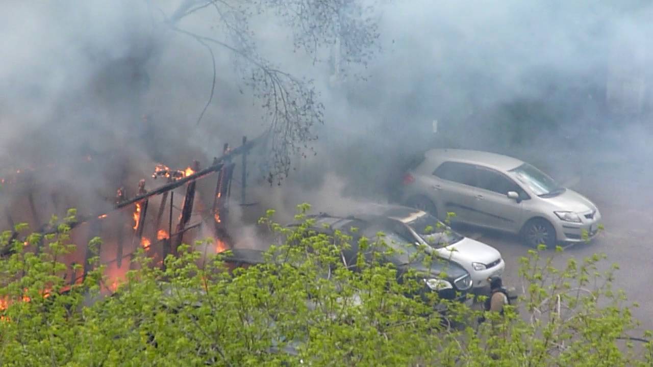 Пожар Магнитогорск 2016.05.12