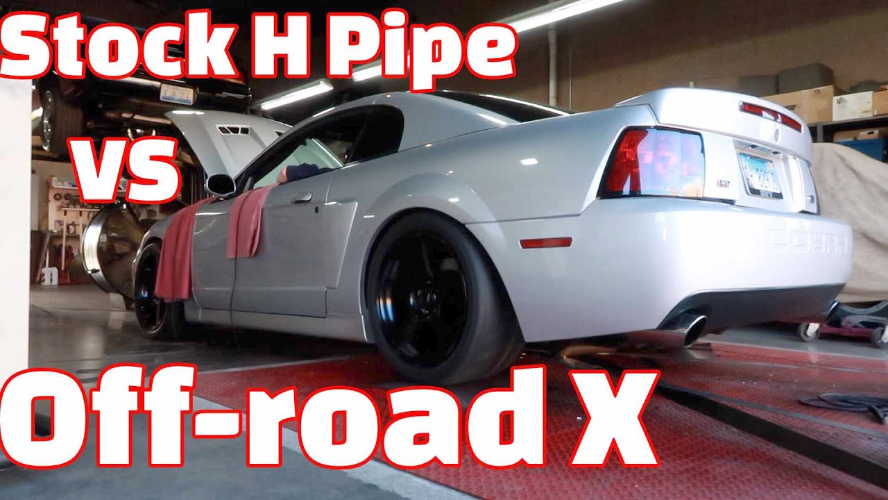How much horsepower does an Off-road mid-pipe make? 2003 Cobra Dyno Comparison