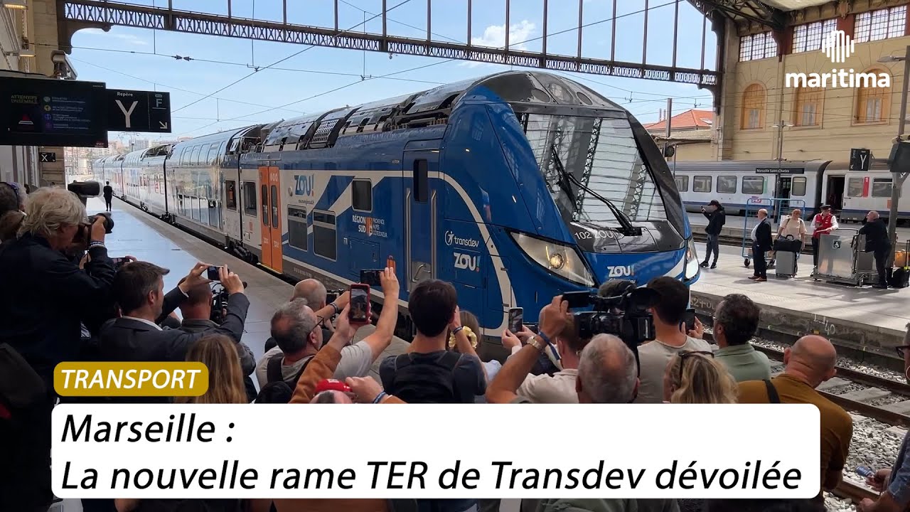 Marseille&nbsp;: la nouvelle rame TER de Transdev d&eacute;voil&eacute;e