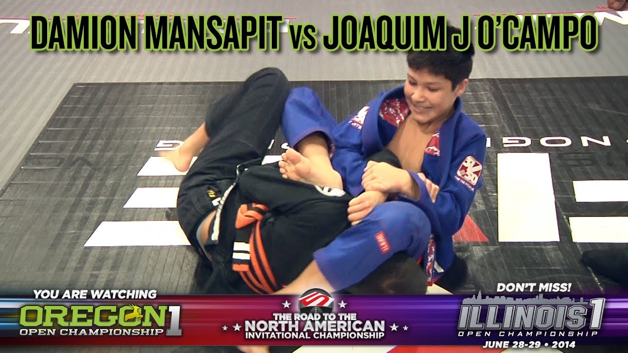FIVE Grappling Oregon 1: Damion Mansapit vs Joaquim J O'Campo (Pre Teen/Orange Belt/97.9/Semi-Final)