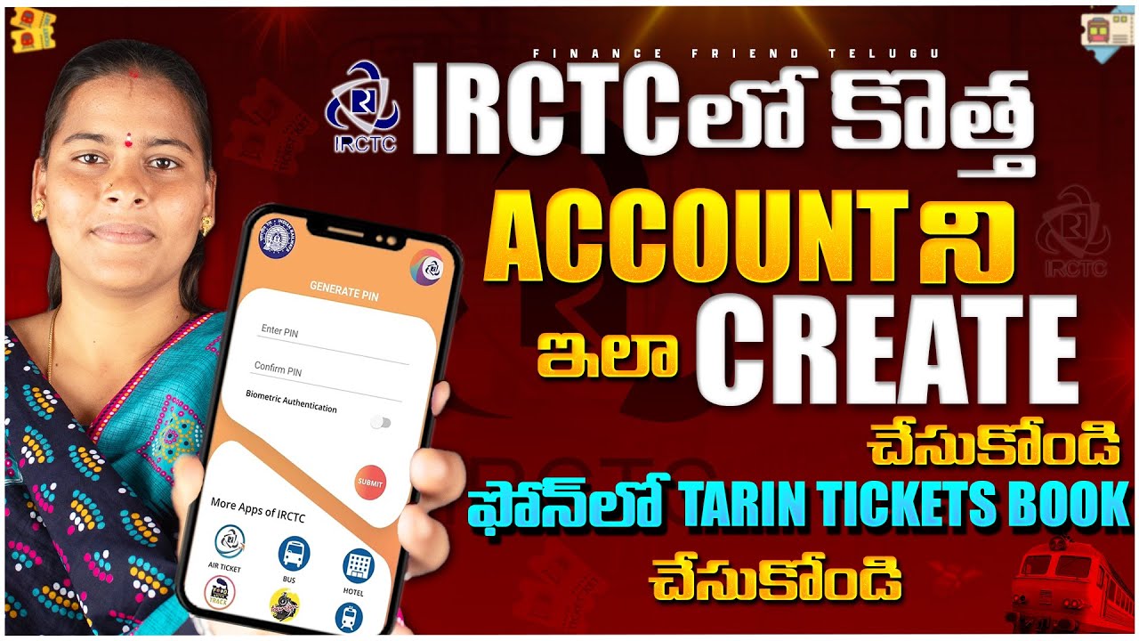 How To Create IRCTC Account In Telugu 2025 | IRCTC Account Telugu | Train Tickets Booking Telugu