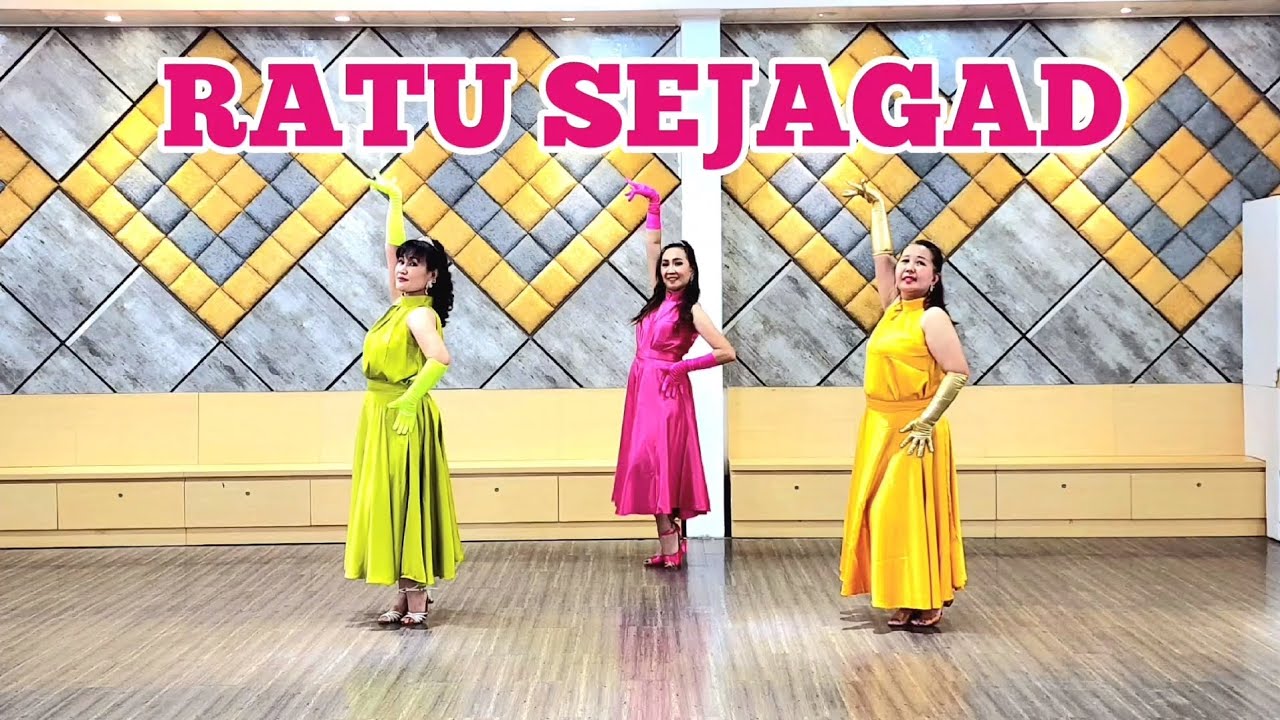 RATU SEJAGAD Line Dance. Choreo by Norsiana Nitbani, Yeni Maryani & Yuliana (All INA)