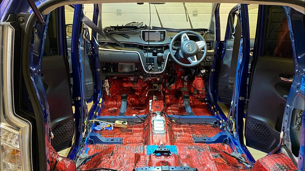 Daihatsu Move  шумоизоляция  своими руками Шумофф Рефлекс