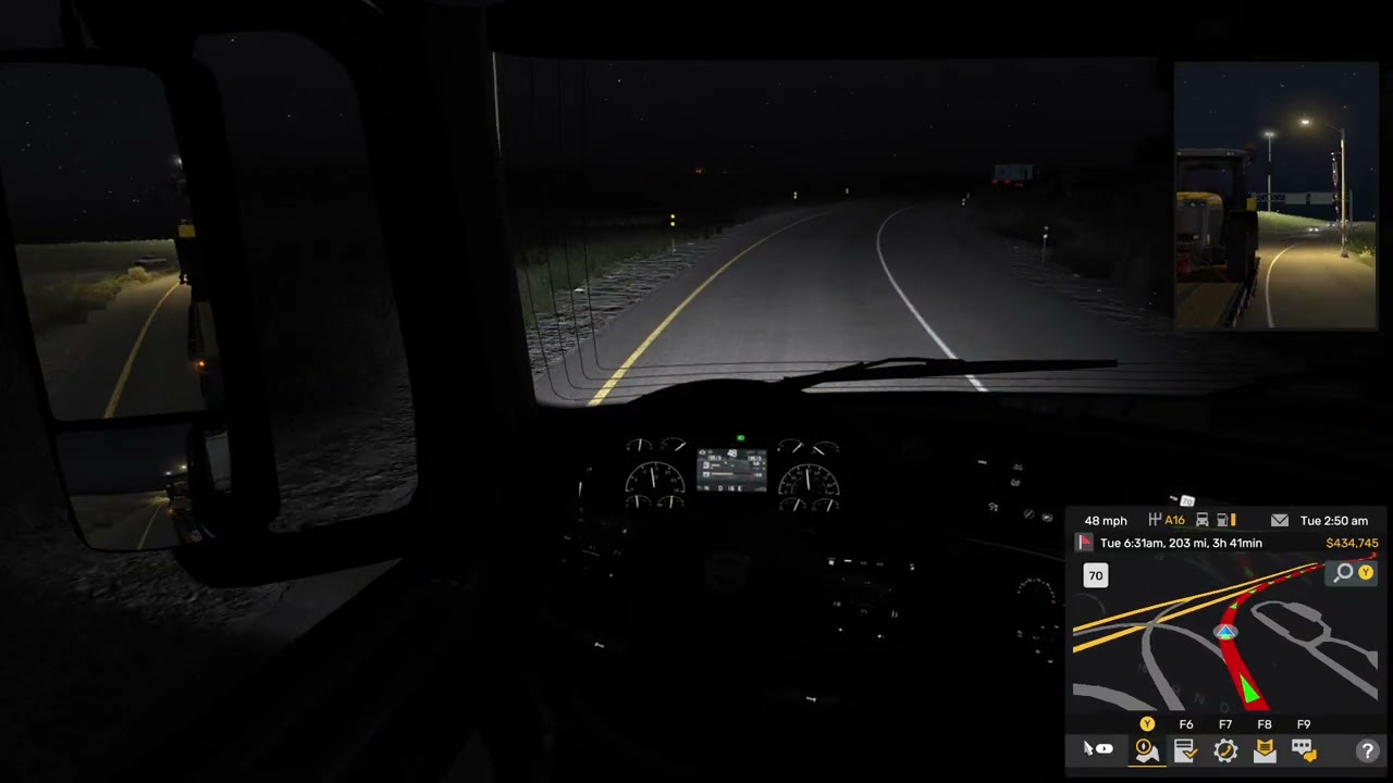 American Truck Simulator  25/25 loads  Wyoming - Montana