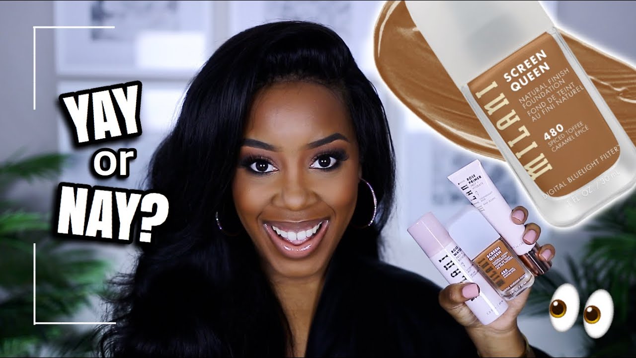 MILANI IS THAT YOU?? NEW MILANI SCREEN QUEEN FOUNDATION 10+ HOUR WEAR TEST | Andrea Renee