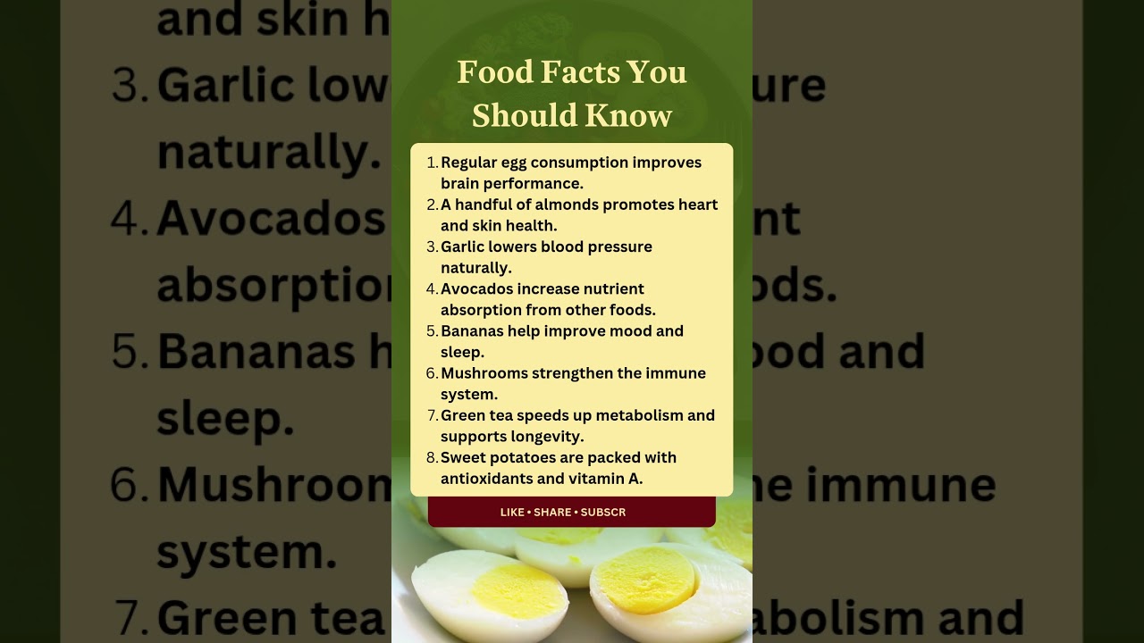 Food Facts You Should Know