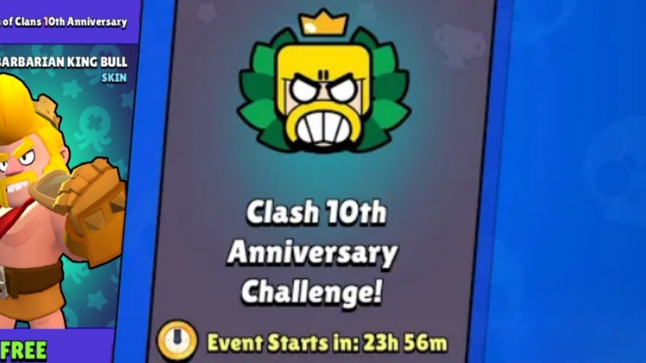 Clash 10th Anniversary Challenge in brawl stars!