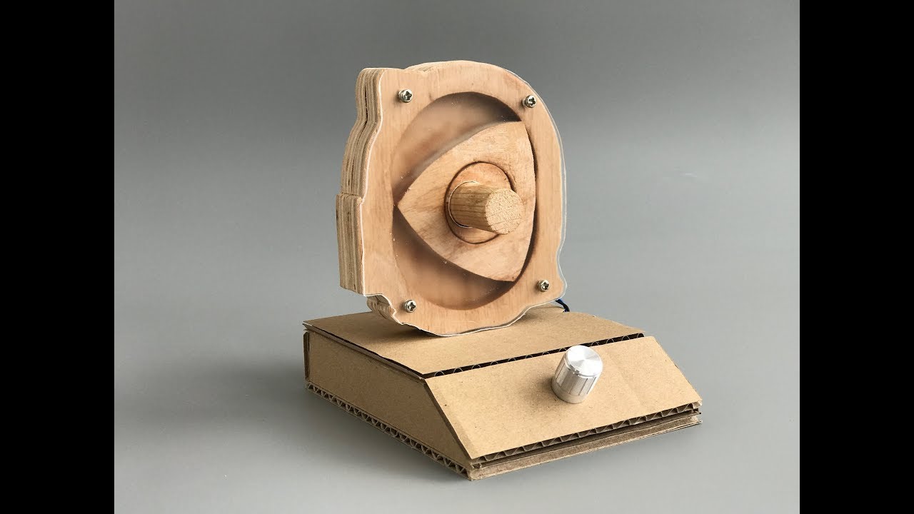 How does the rotary engine work | DIY from plywood