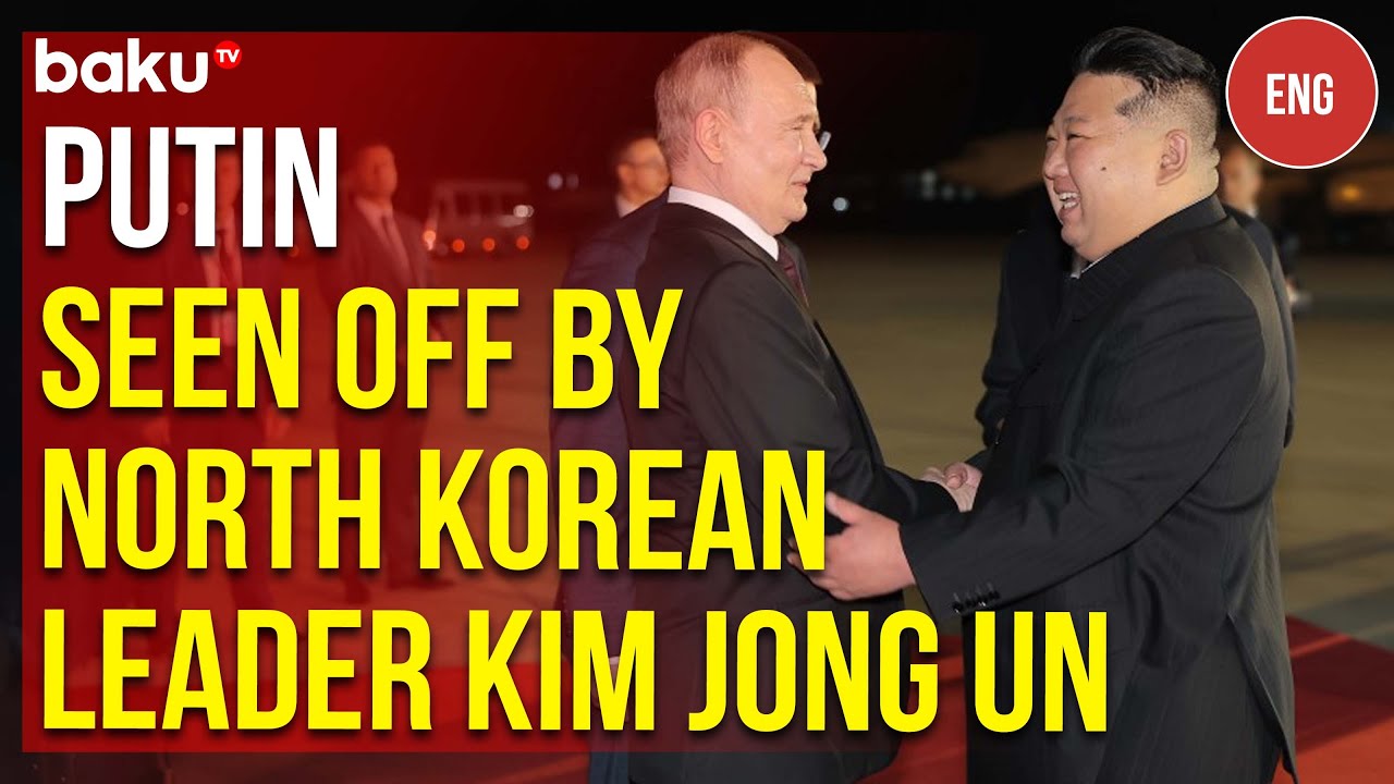 Putin bids farewell to North Korea's&nbsp;Kim Jong Un